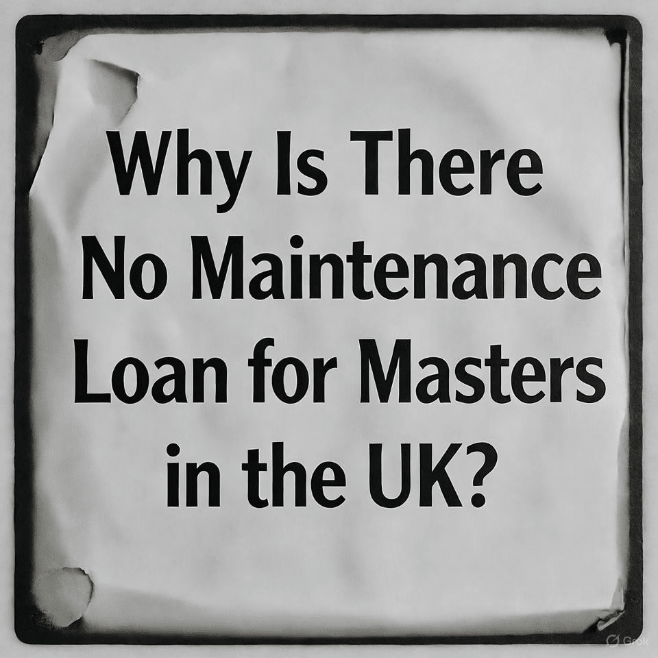Why Is There No Maintenance Loan for Masters in the UK