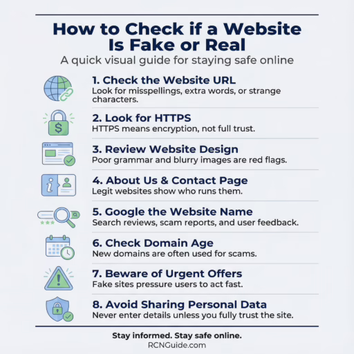 How to Check if a Website Is Fake or Real (Complete Beginner’s Guide)

