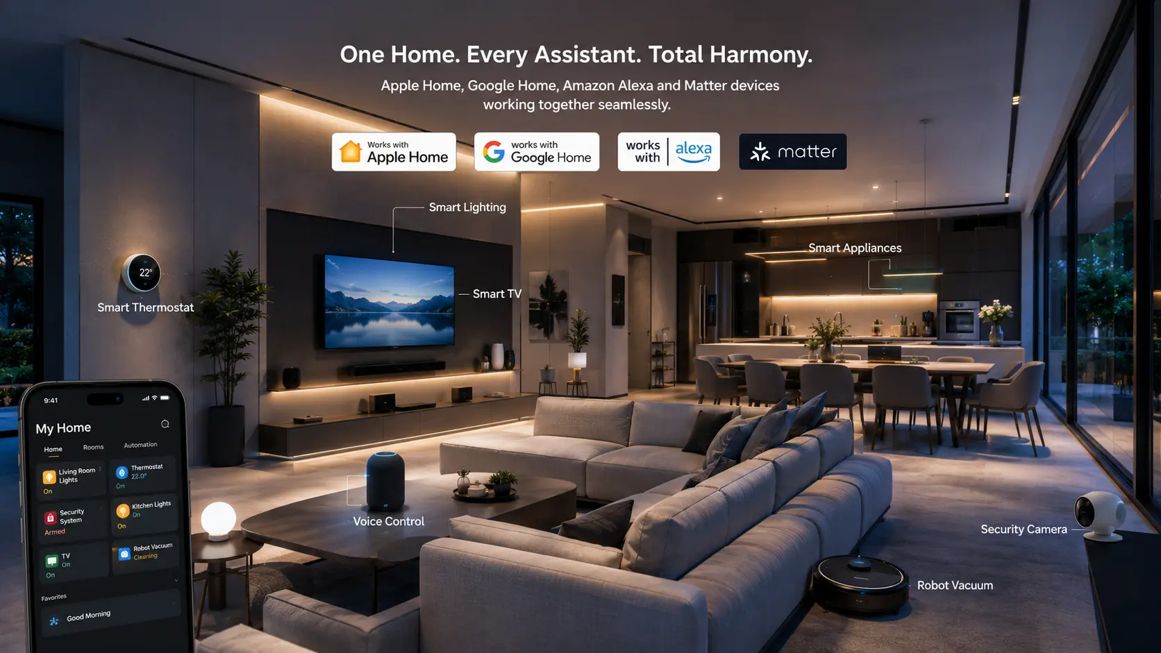 Smart home ecosystem powered by AI