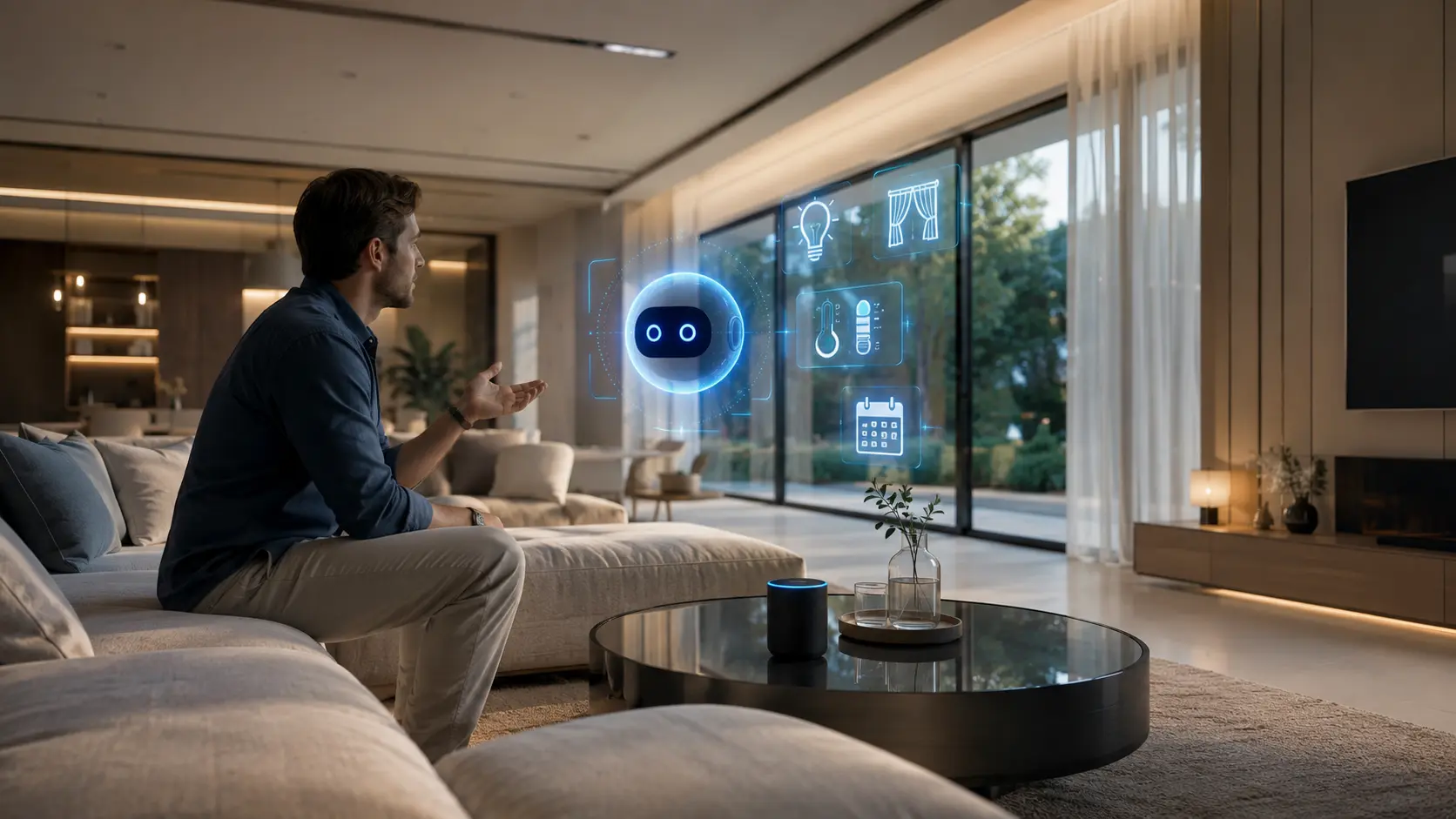 AI assistant controlling multiple smart home devices