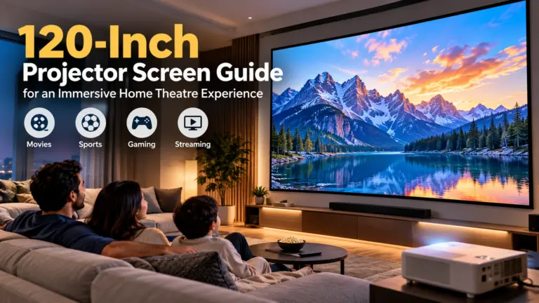 120-Inch Projector Screen Guide for an Immersive Home Theatre Experience